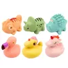 LEAN TOYS conjunto de animales de goma educativos para el baño, juegos pastel, 6 uds.