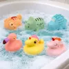 LEAN TOYS conjunto de animales de goma educativos para el baño, juegos pastel, 6 uds.