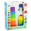 LEAN TOYS conjunto de bloques de goma torre cohete cosmonauta multicolor 11 uds.