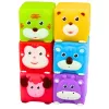 LEAN TOYS conjunto de bloques de goma blanda educativos animales multicolor 6 uds.