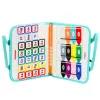 LEAN TOYS libro sensorial de fieltro, educativo, sensorial, maleta sirena