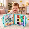 LEAN TOYS libro sensorial de fieltro, educativo, sensorial, maleta sirena