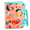 LEAN TOYS libro sensorial de fieltro, educativo, sensorial, maleta sirena
