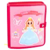 LEAN TOYS libro educativo sensorial de fieltro 3D princesa rosa