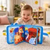 LEAN TOYS libro educativo sensorial de fieltro 3D animales del arca de Noé