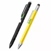 LEAN Bolígrafo multiusos 9 en 1 con nivel, linterna y destornillador, amarillo/negro, 2 uds.