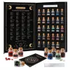 LEAN TOYS Set de cristales de minerales y piedras preciosas en frascos Libro 30 uds.