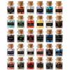 LEAN TOYS Set de cristales de minerales y piedras preciosas en frascos Libro 30 uds.