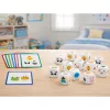 LEAN TOYS Juego educativo para niños Asociar animales Cubos de madera Tarjetas