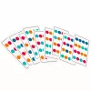 LEAN TOYS Juego de lógica de madera Asociación de colores Tarjetas con patrones 12 uds.
