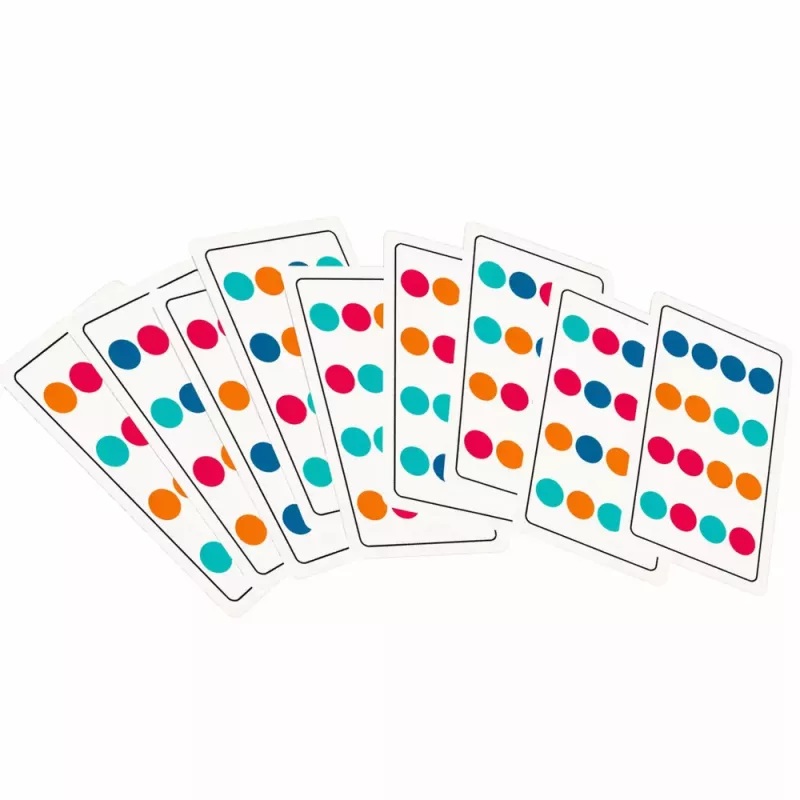 LEAN TOYS Juego de lógica de madera Asociación de colores Tarjetas con patrones 12 uds.