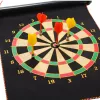 LEAN TOYS Dardos magnéticos Tablero de doble cara Tubo de dardos Set de juego de arcade