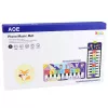 LEAN TOYS Alfombra de baile musical educativa interactiva Piano Espacio 120 x 48 cm