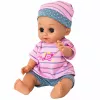 LEAN TOYS Muñeca bebé Hace pipí, balbucea, llora, habla 12 sonidos, accesorios, silla