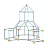 LEAN TOYS Set creativo de tubos de construcción para construir en 3D, 340 piezas