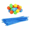 LEAN TOYS Set creativo de tubos de construcción para construir en 3D, 340 piezas
