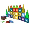 LEAN TOYS Set de bloques magnéticos 3D Ventanas paneles de colores 56 uds.