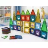 LEAN TOYS Set de bloques magnéticos 3D Ventanas paneles de colores 56 uds.