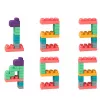 LEAN TOYS Bloques sensoriales blandos en bolsa para niños, de colores, 30 uds.
