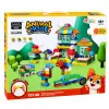LEAN TOYS Bloques sensoriales blandos de silicona Casa de animales 151 piezas