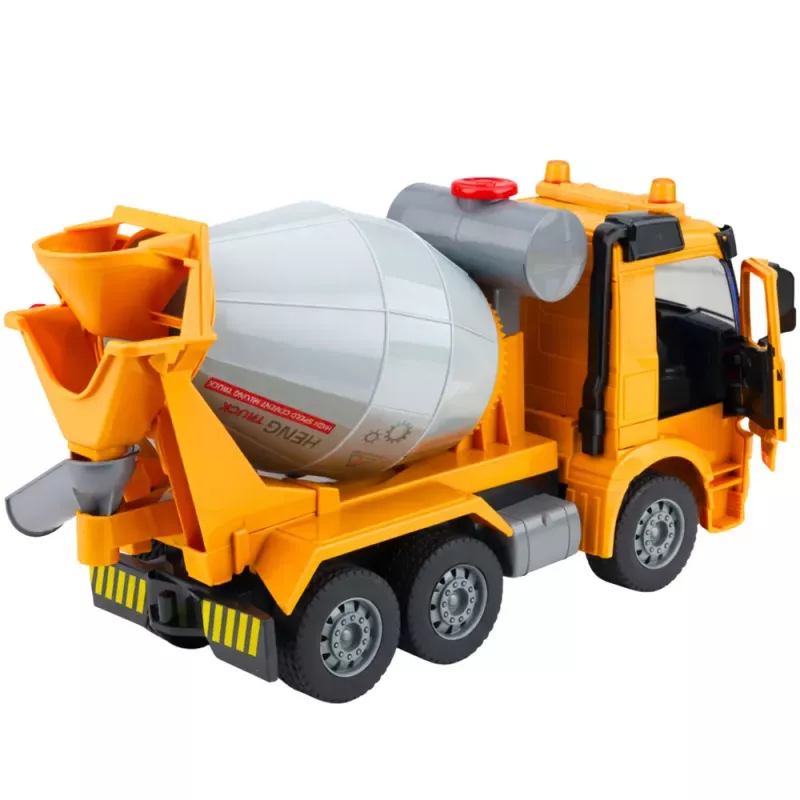 LEAN TOYS Camión de construcción Hormigonera Tambor giratorio Luces Sonidos