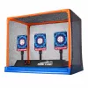 LEAN TOYS Diana electrónica de tiro con contador LCD digital y dianas móviles