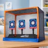 LEAN TOYS Diana electrónica de tiro con contador LCD digital y dianas móviles