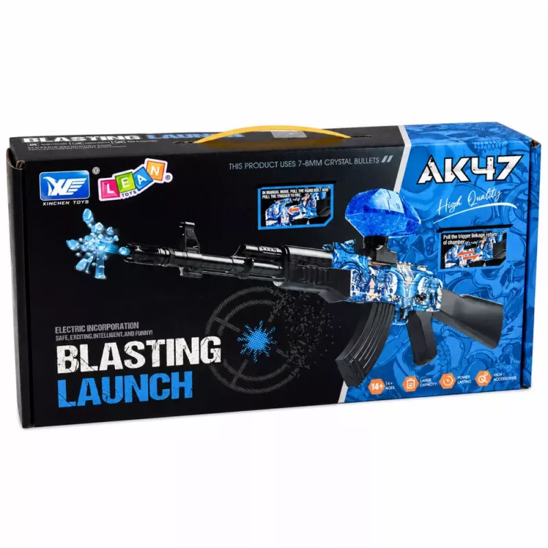 LEAN TOYS Rifle AK47 Pistola de bolas de agua Automática eléctrica 70 cm