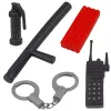 LEAN TOYS Set de policía Chaleco Rifle Máscara Walkie-talkie Accesorios