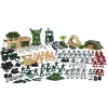 LEAN TOYS Base militar Figuras Soldados Vehículos Gran set militar 300 piezas