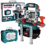 LEAN TOYS Set DIY 2 en 1 Banco de trabajo Maletín Taller Destornilladores 78 piezas