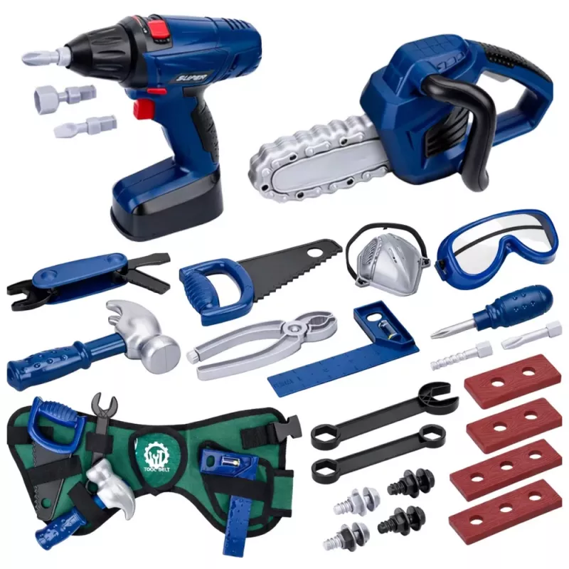 LEAN TOYS Caja de herramientas DIY Set de destornilladores 30 piezas