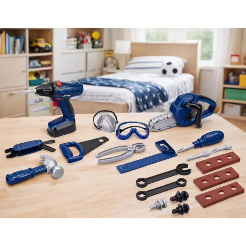 LEAN TOYS Caja de herramientas DIY Set de destornilladores 30 piezas