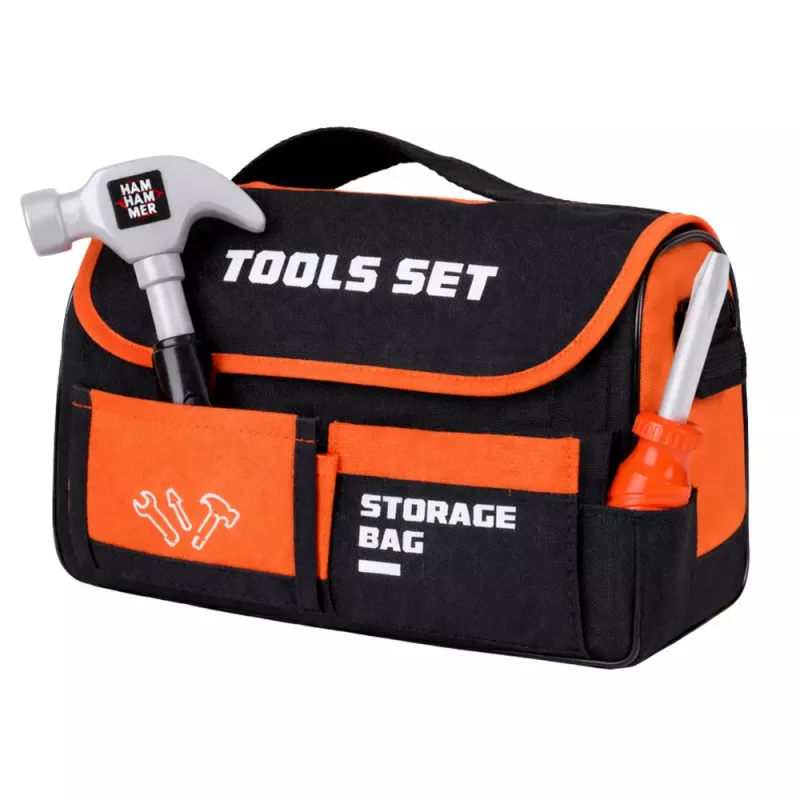 LEAN TOYS Set de herramientas DIY en bolsa Taladro y destornilladores 25 piezas