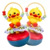 LEAN TOYS Pato Wanka Stand Up Educativo Interactivo Sonidos Sonajero Amarillo