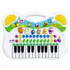 LEAN TOYS Piano educativo interactivo para niños con sonidos de animales y melodías