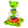LEAN TOYS Spinner de rana interactivo con bolas giratorias para bebés