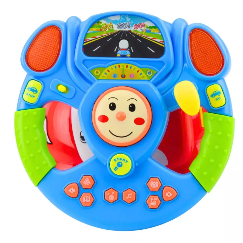 LEAN TOYS Volante simulador musical interactivo educativo con proyector
