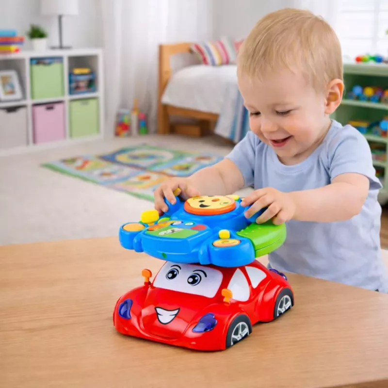 LEAN TOYS Volante simulador musical interactivo educativo con proyector