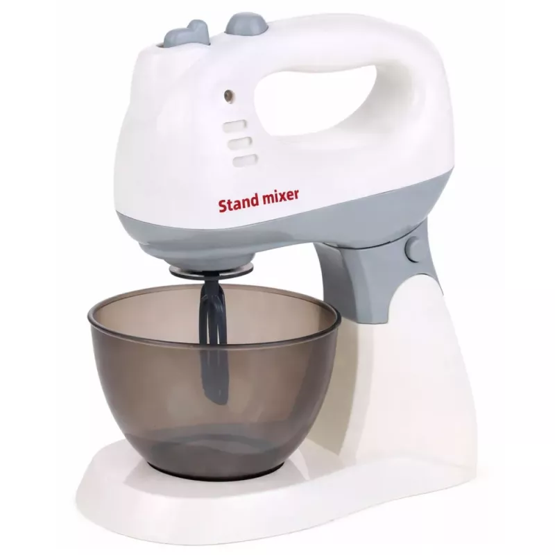 LEAN TOYS Robot de cocina infantil con soporte y bol, luz y sonido