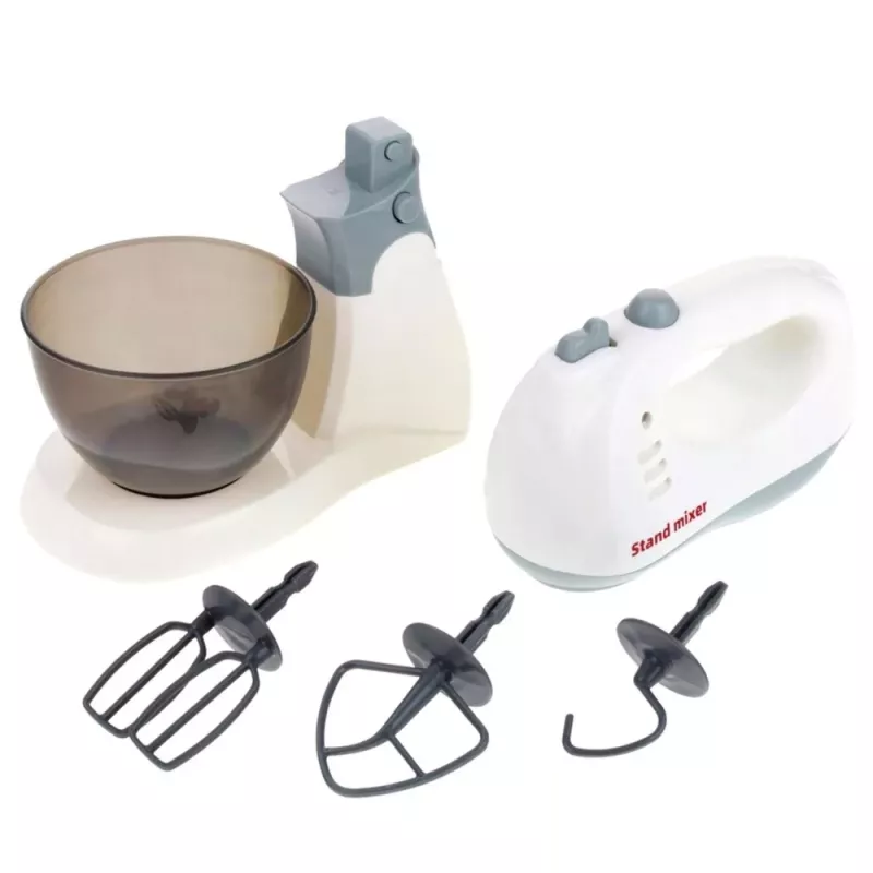 LEAN TOYS Robot de cocina infantil con soporte y bol, luz y sonido
