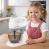 LEAN TOYS Robot de cocina infantil con soporte y bol, luz y sonido