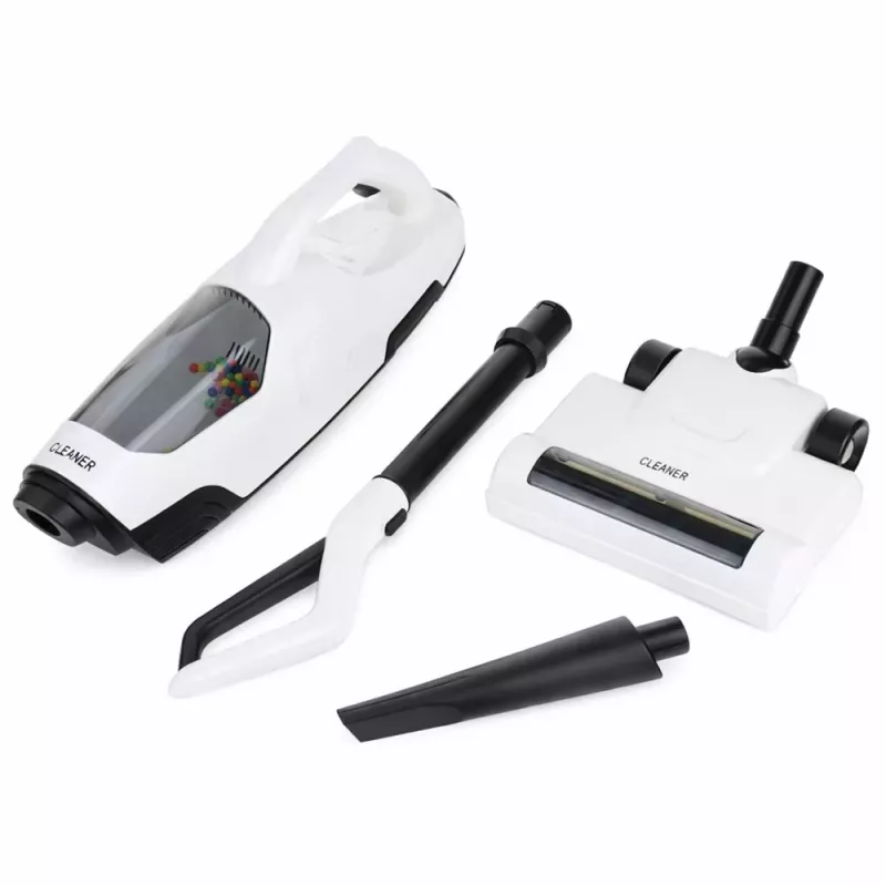 LEAN TOYS Aspirador de juguete infantil vertical y de mano 2 en 1 función de succión sonidos
