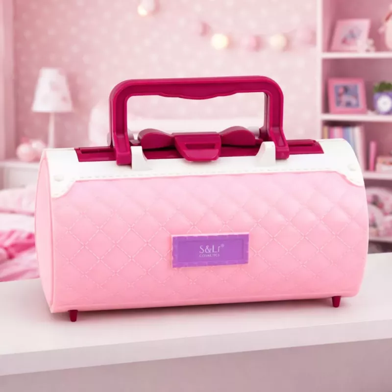 LEAN TOYS Set de belleza para maquillaje y uñas cosmética sombras de ojos esmaltes maletín