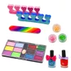 LEAN TOYS Set de belleza maquillaje de uñas con bolsa ajustable, accesorios, 20 piezas