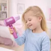 LEAN TOYS Set de peluquería infantil - secador de pelo de juguete, espejo, peine y accesorios - set de belleza de juego de rol para niños a partir de 3 años