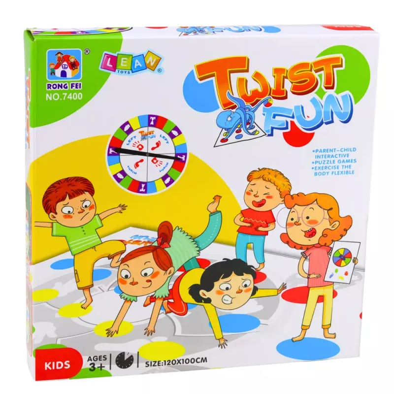 LEAN TOYS Family Twist Fun Mat juego de recreativa de rueda aleatoria