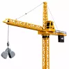 LEAN TOYS Grúa de construcción RC con mando a distancia por cable 360° giro 71 cm