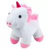 LEAN TOYS Peluche unicornio en bolsa, blanco, 25 cm