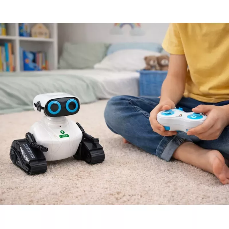 LEAN TOYS Robot teledirigido inteligente sobre orugas RC baila y se mueve
